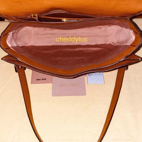 👜🤎👜Authentic Miu Miu 2 Way Brown Leather Bag - Picture 9 of 17